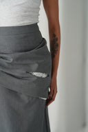 Sequined Drape Skirt