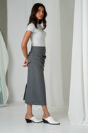 Sequined Drape Skirt